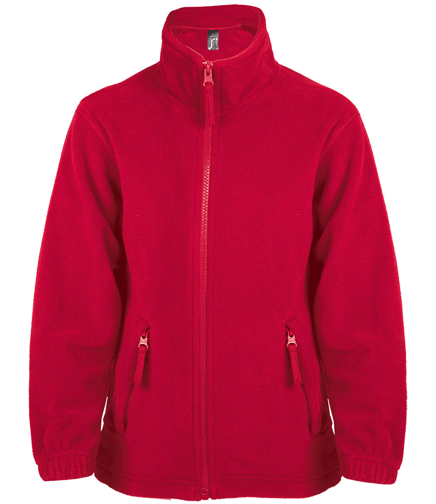 10589 SOL'S Kids North Fleece Jacket | Red