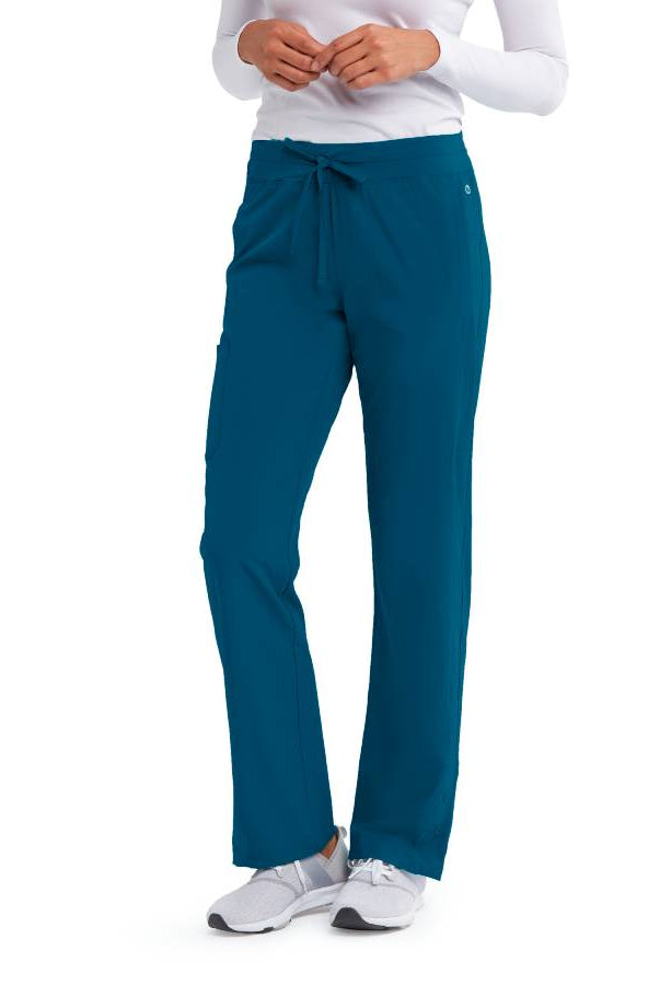 Barco One Female 5 Pocket Knitwaist Cargo Trousers  | Bahama / Caribbean