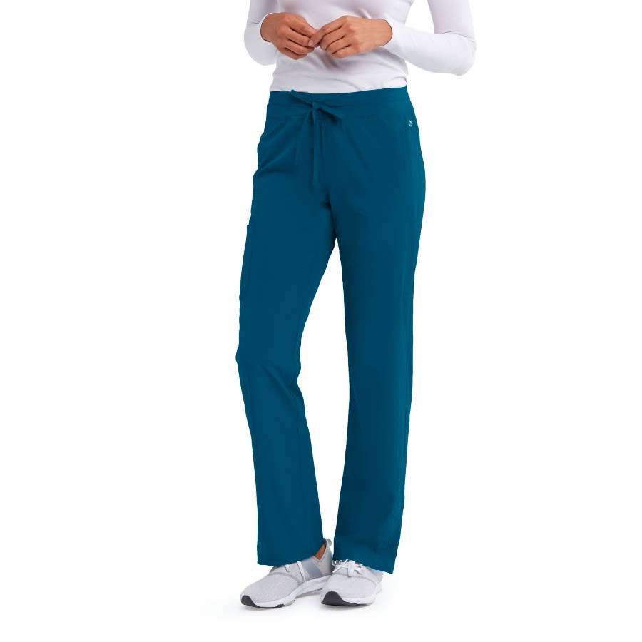 Barco One Female 5 Pocket Knitwaist Cargo Trousers | Bahama / Caribbean
