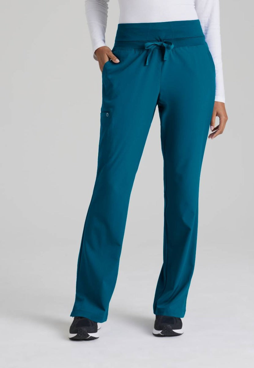 Barco One Female 5 Pocket Knitwaist Cargo Trousers | Bahama / Caribbean