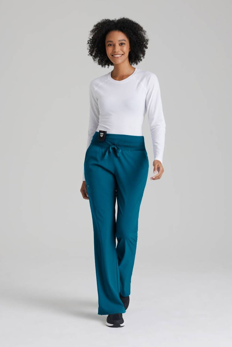 Barco One Female 5 Pocket Knitwaist Cargo Trousers  | Bahama / Caribbean