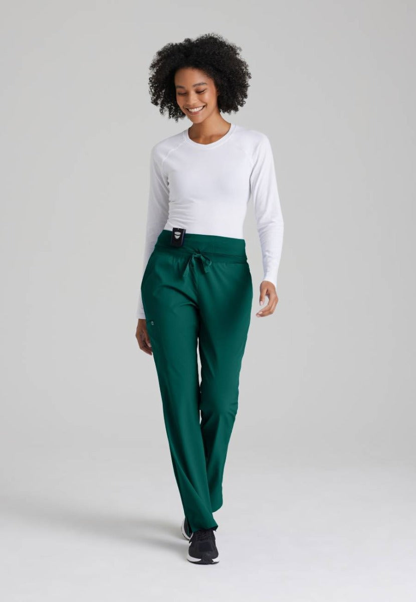 Barco One Female 5 Pocket Knitwaist Cargo Trousers | Hunter Green