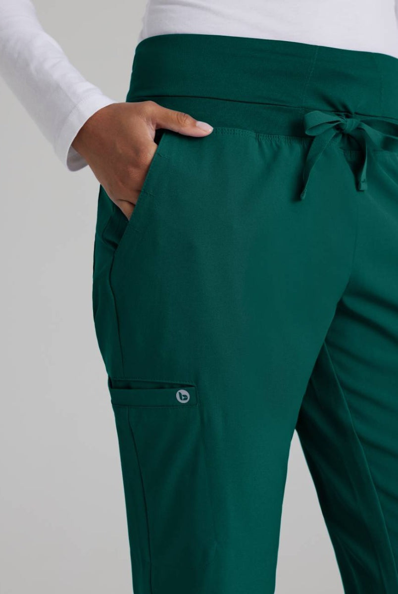 Barco One Female 5 Pocket Knitwaist Cargo Trousers  | Hunter Green