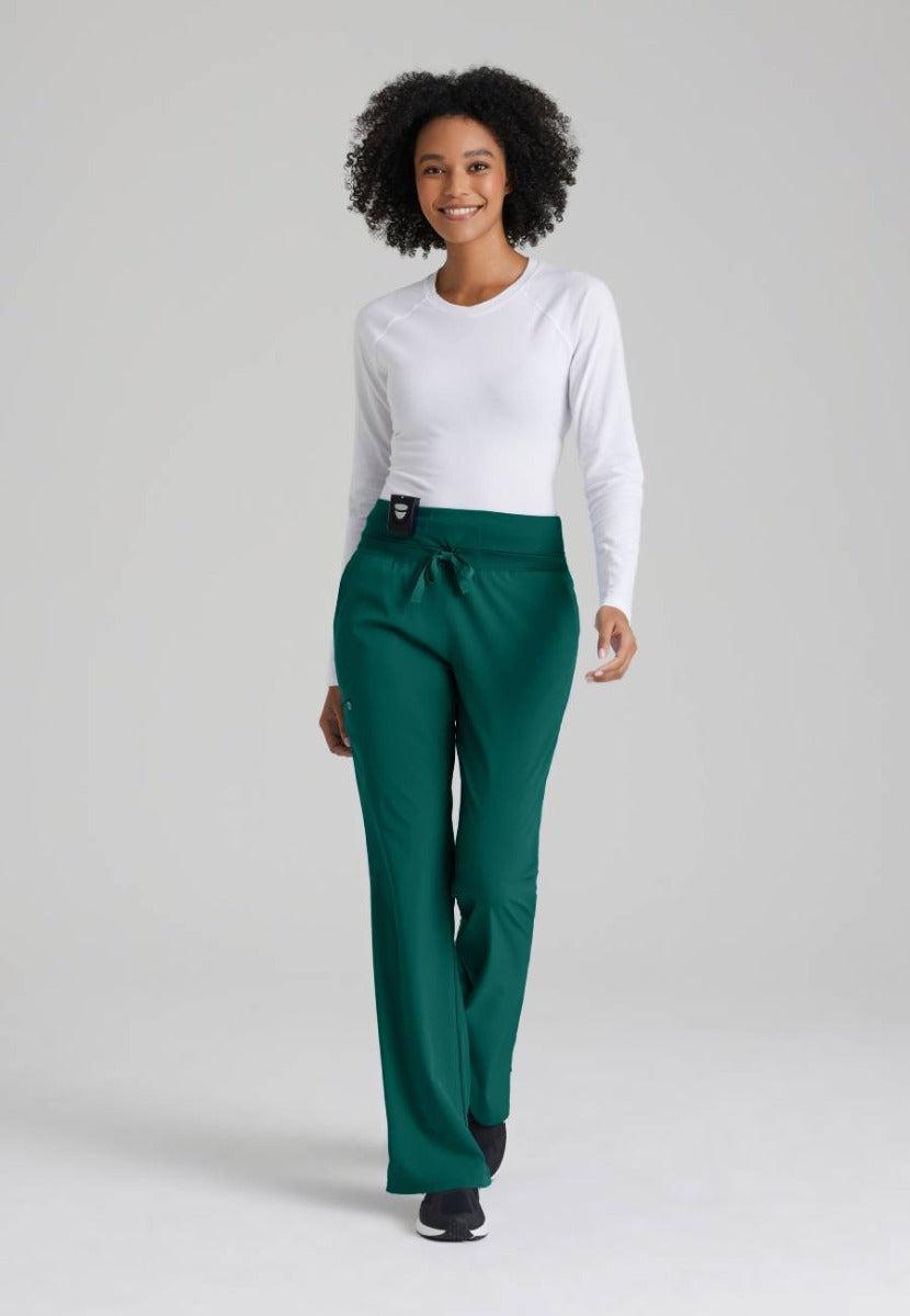 Barco One Female 5 Pocket Knitwaist Cargo Trousers | Hunter Green