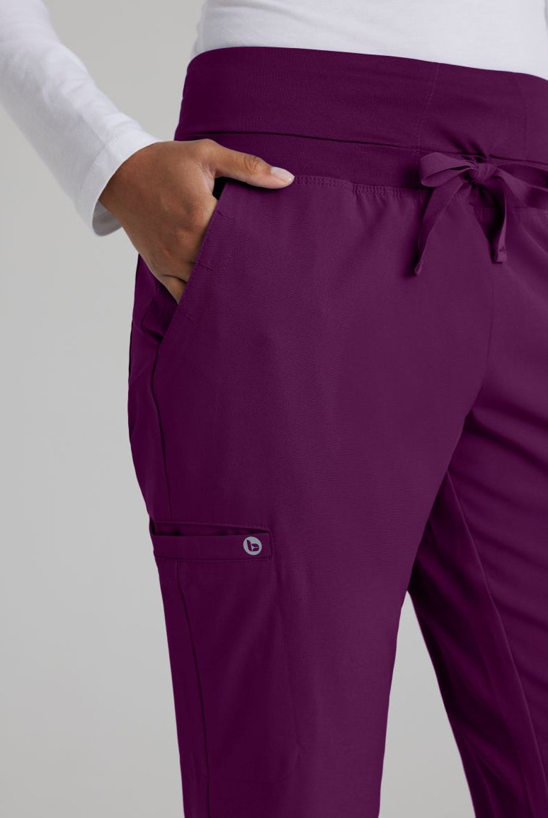 Barco One Female 5 Pocket Knitwaist Cargo Trousers | Wine