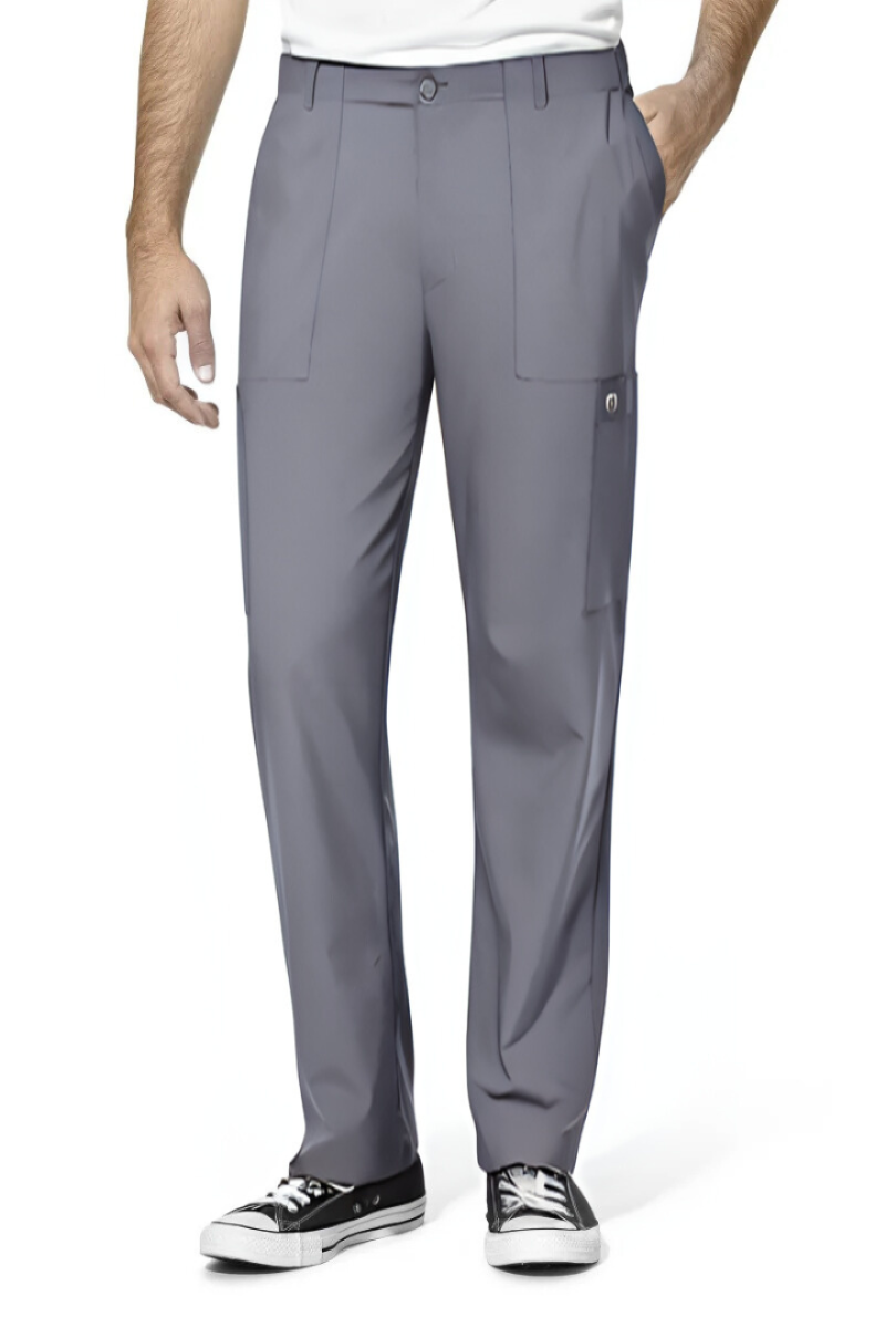 W123 MEN'S FLAT FRONT CARGO PANTS | Grey