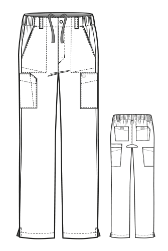 W123 MEN'S FLAT FRONT CARGO PANTS - CARIBBEAN | MAIN-IMAGE