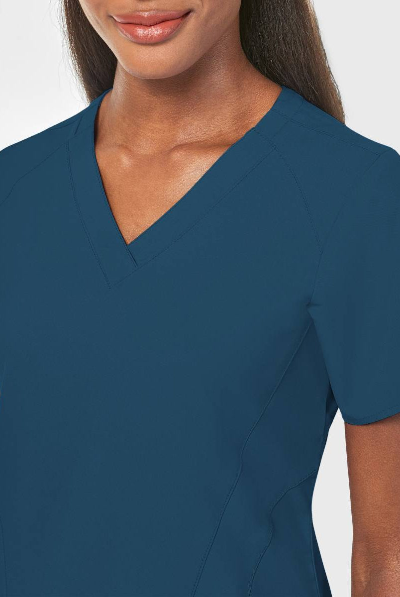 W123 WOMENS STYLIZED V-NECK TOP | Bahama