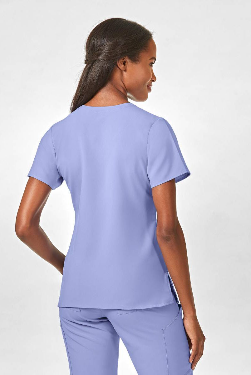 W123 WOMENS STYLIZED V-NECK TOP | TRUE CEIL