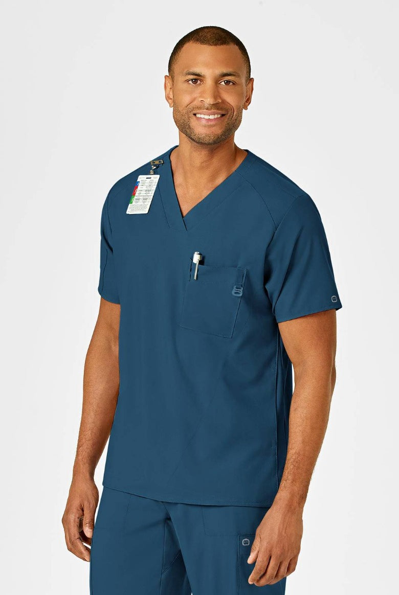 W123 MEN'S V-NECK TOP | Bahama / Caribbean