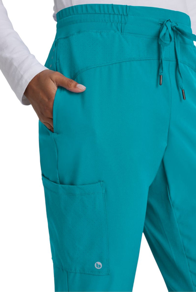 Barco One Drawstring Female Jogger Style Scrub Trousers | Teal