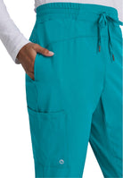Barco One Drawstring Female Jogger Style Scrub Trousers | Teal