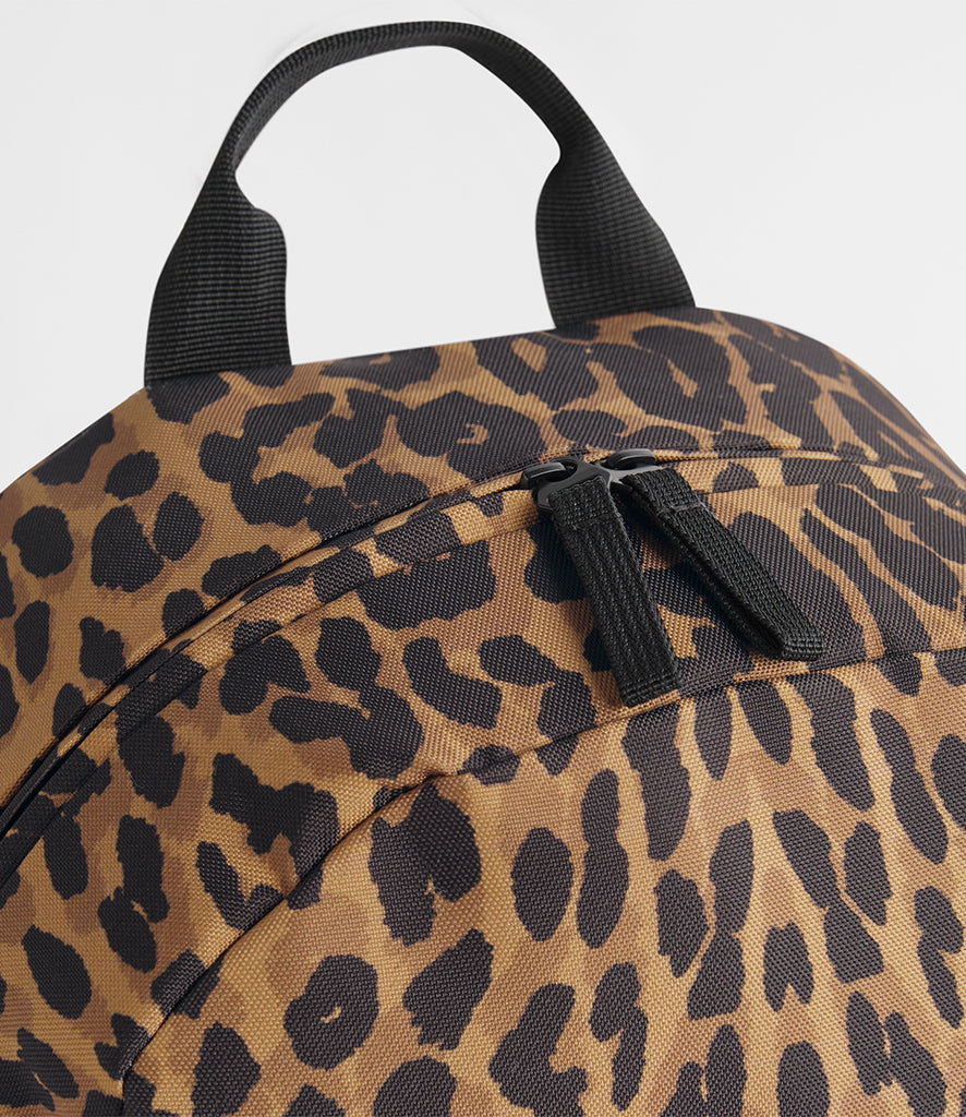 BG195 BagBase Leopard Print Backpack
