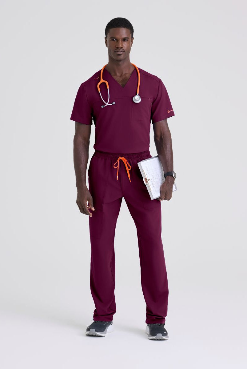 Terence Men's Complete Scrub Set | Wine