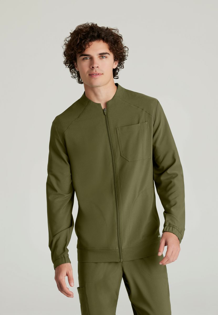 Grey's Anatomy Evolve 3 Pocket Banded Collar Male Warm Up | Fern