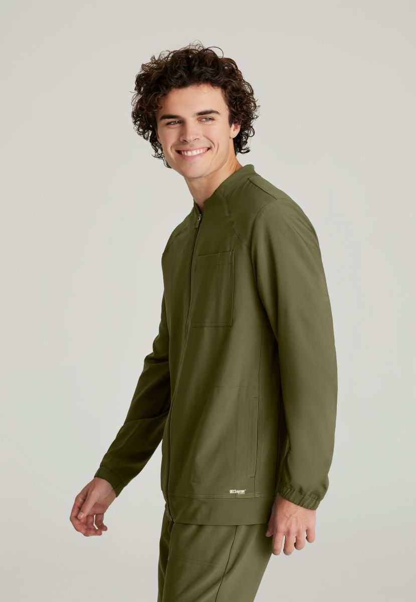 Grey's Anatomy Evolve 3 Pocket Banded Collar Male Warm Up | Fern