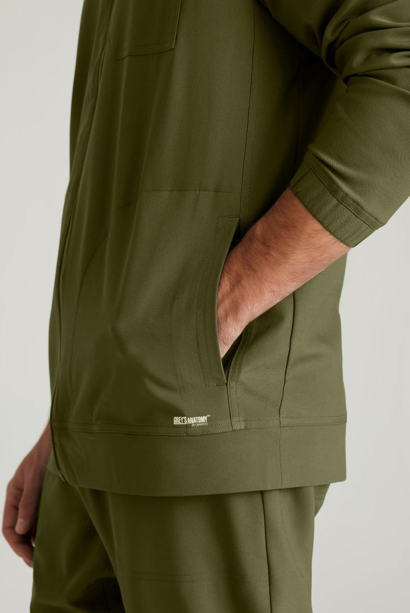 Grey's Anatomy Evolve 3 Pocket Banded Collar Male Warm Up | Fern