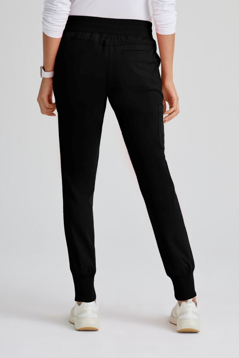 Grey's Anatomy Eden Women's 5-Pocket Cargo Jogger Scrub Pant | BLACK