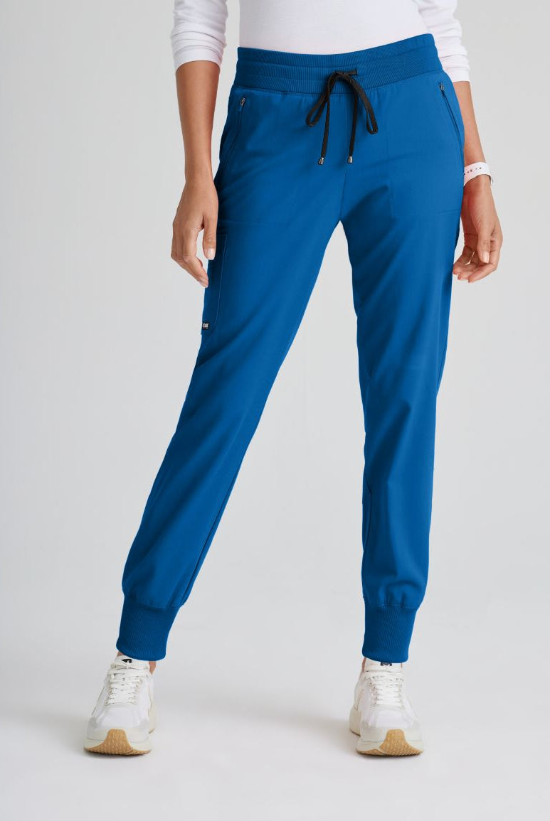Grey's Anatomy Eden Women's 5-Pocket Cargo Jogger Scrub Pant | New Royal