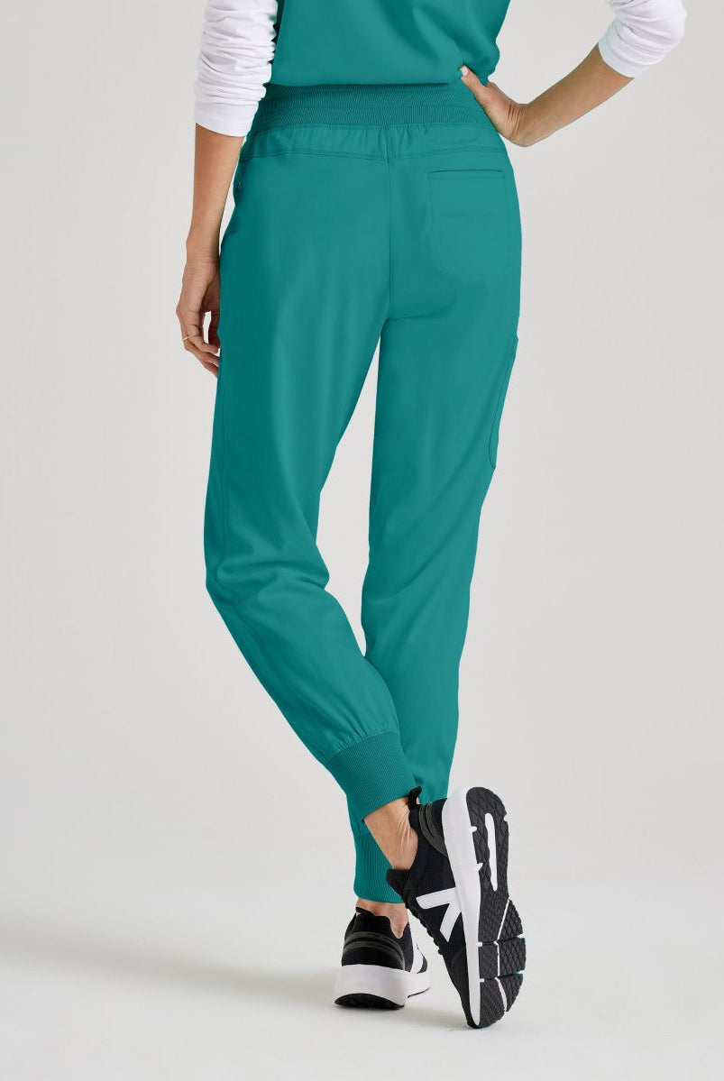Grey's Anatomy Eden Women's 5-Pocket Cargo Jogger Scrub Trousers | Teal