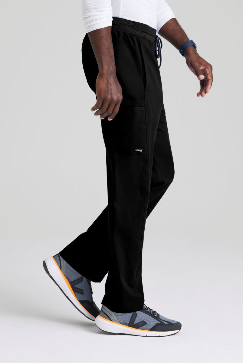 Grey's Anatomy Men's 6 Pocket Straight Pant | BLACK