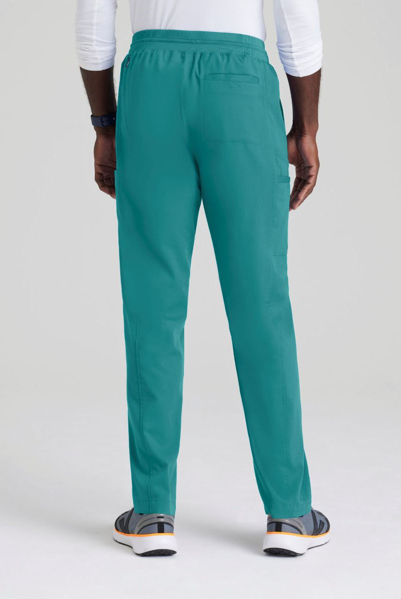 Grey's Anatomy Men's 6 Pocket Straight Pant | Teal