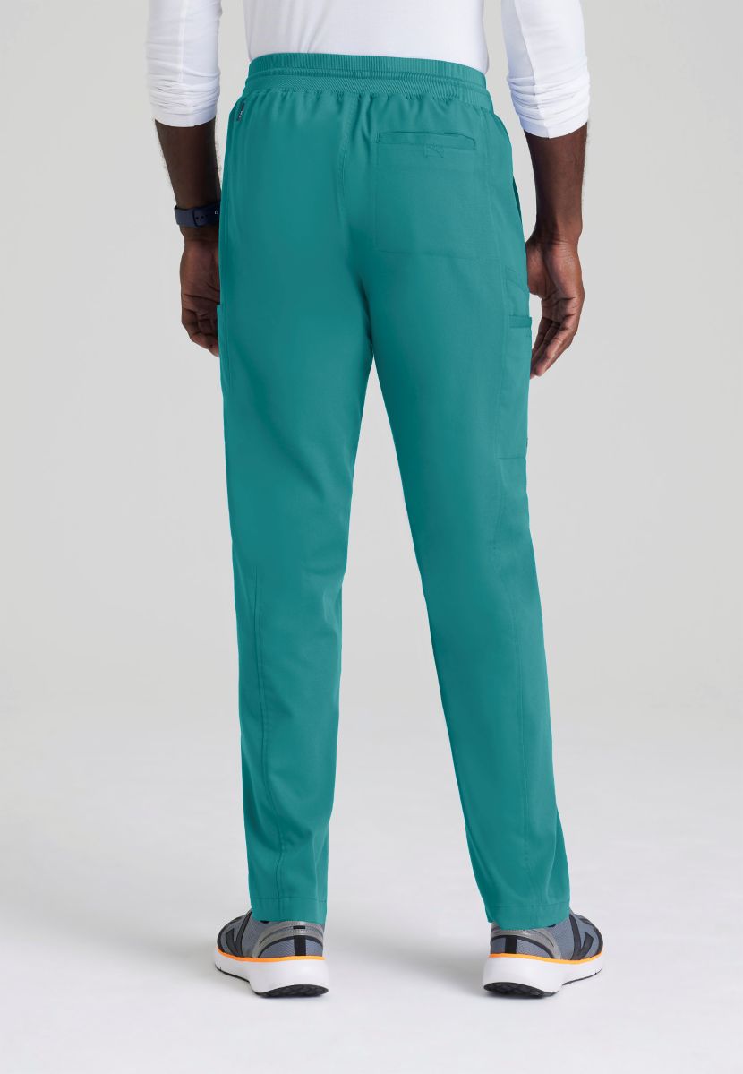 Grey's Anatomy Men's 6 Pocket Straight Pant | Teal