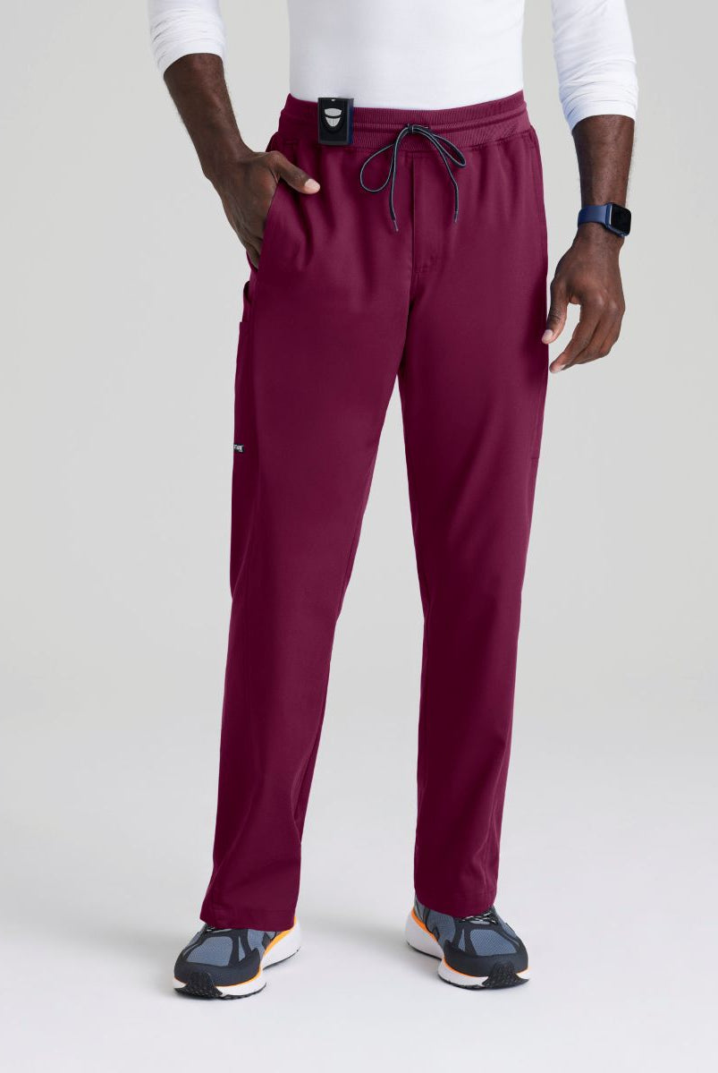 Grey's Anatomy Men's 6 Pocket Straight Pant | Wine