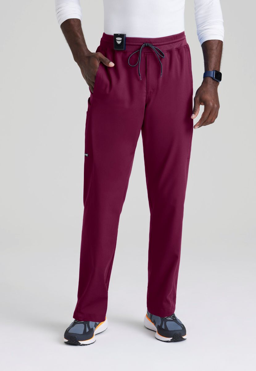 Grey's Anatomy Men's 6 Pocket Straight Pant | Wine