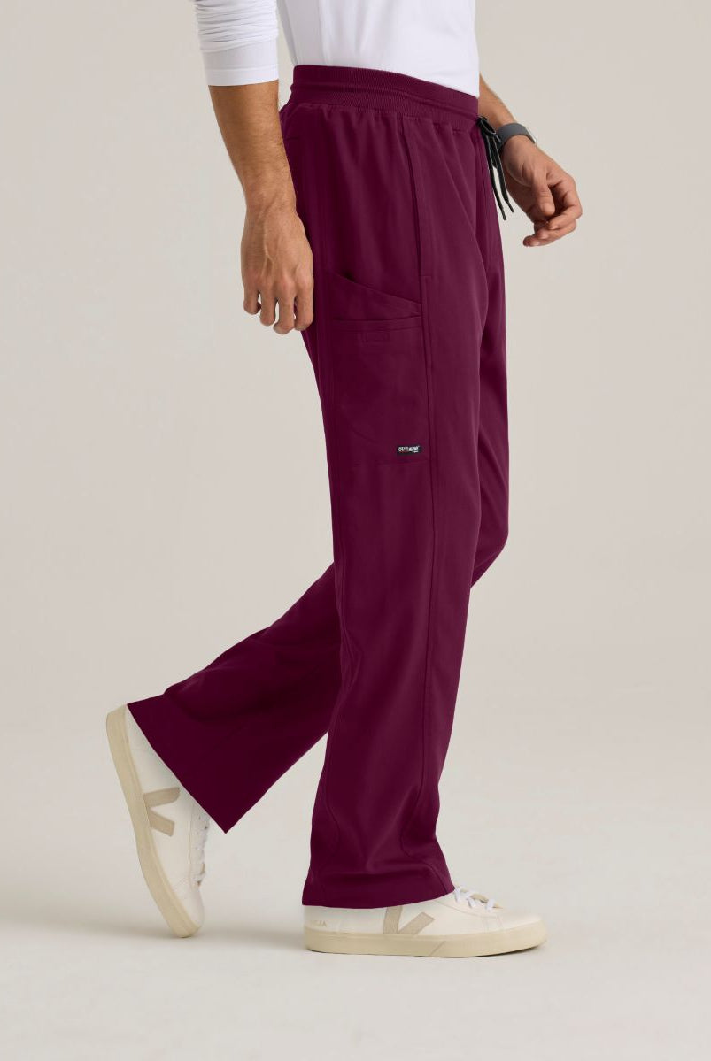 Grey's Anatomy Men's 6 Pocket Straight Pant | Wine