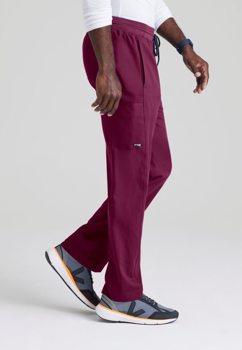 Grey's Anatomy Men's 6 Pocket Straight Pant | Wine