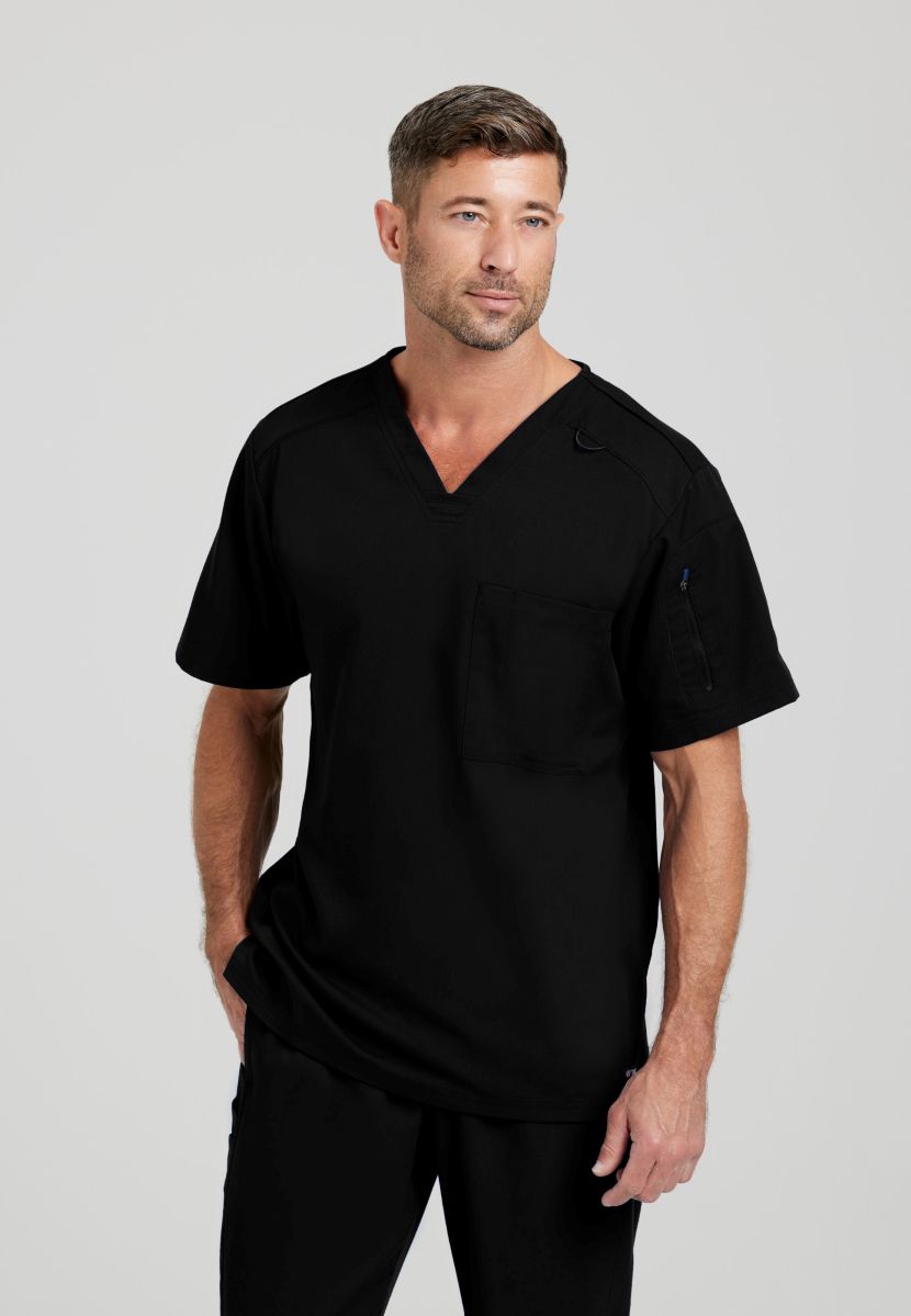 Grey's Anatomy Murphy V-Neck Scrub Top | BLACK