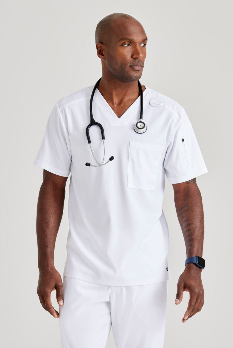 Grey's Anatomy Murphy V-Neck Scrub Top | WHITE