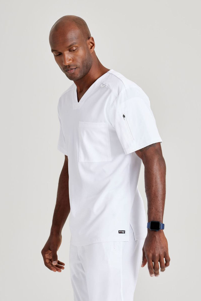 Grey's Anatomy Murphy V-Neck Scrub Top | WHITE