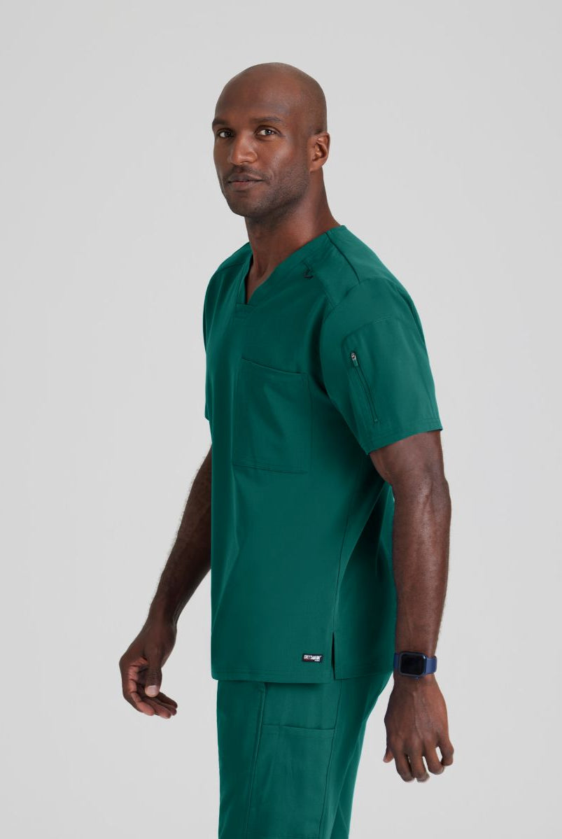 Grey's Anatomy Murphy V-Neck Scrub Top | Hunter Green