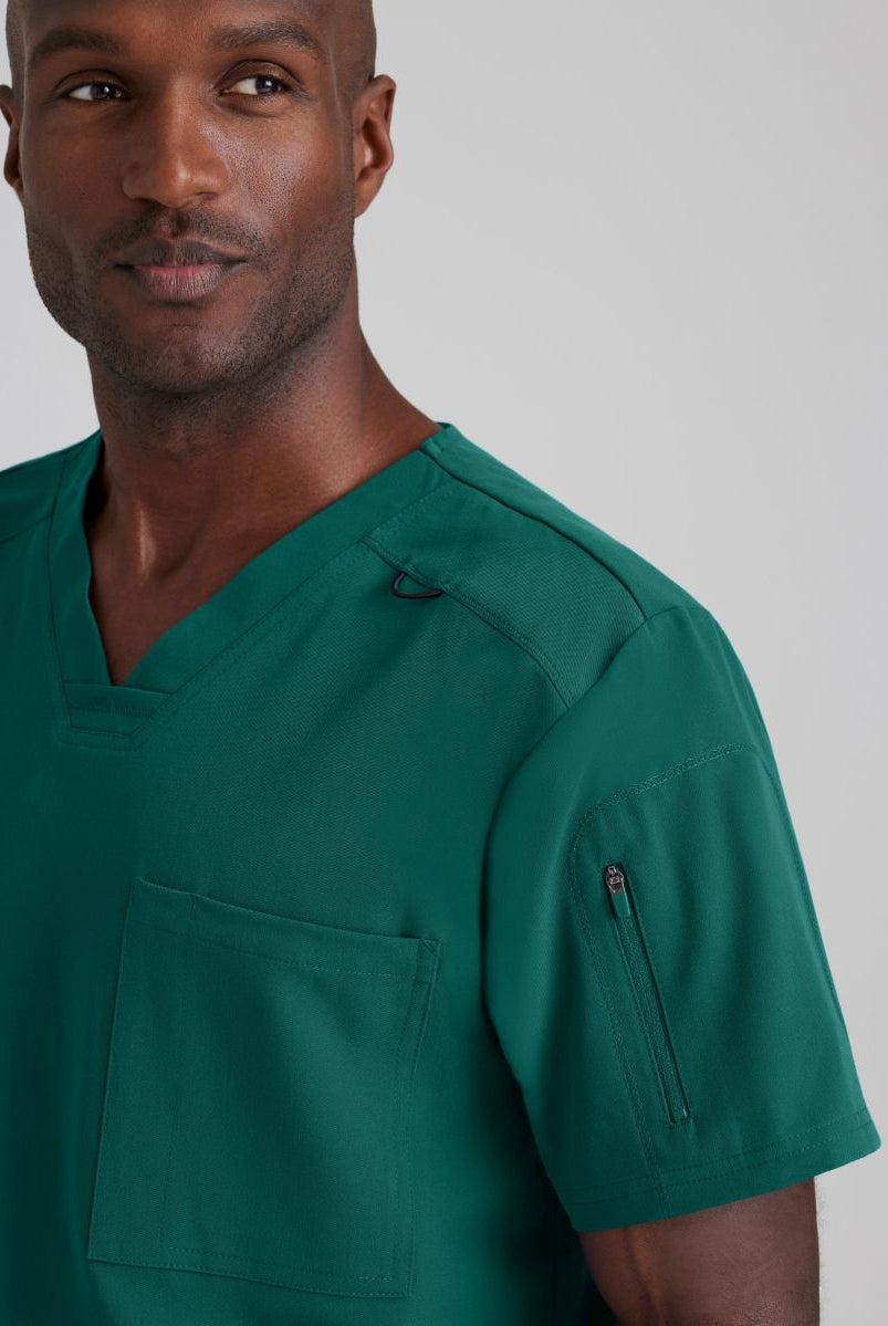 Grey's Anatomy Murphy V-Neck Scrub Top | Hunter Green