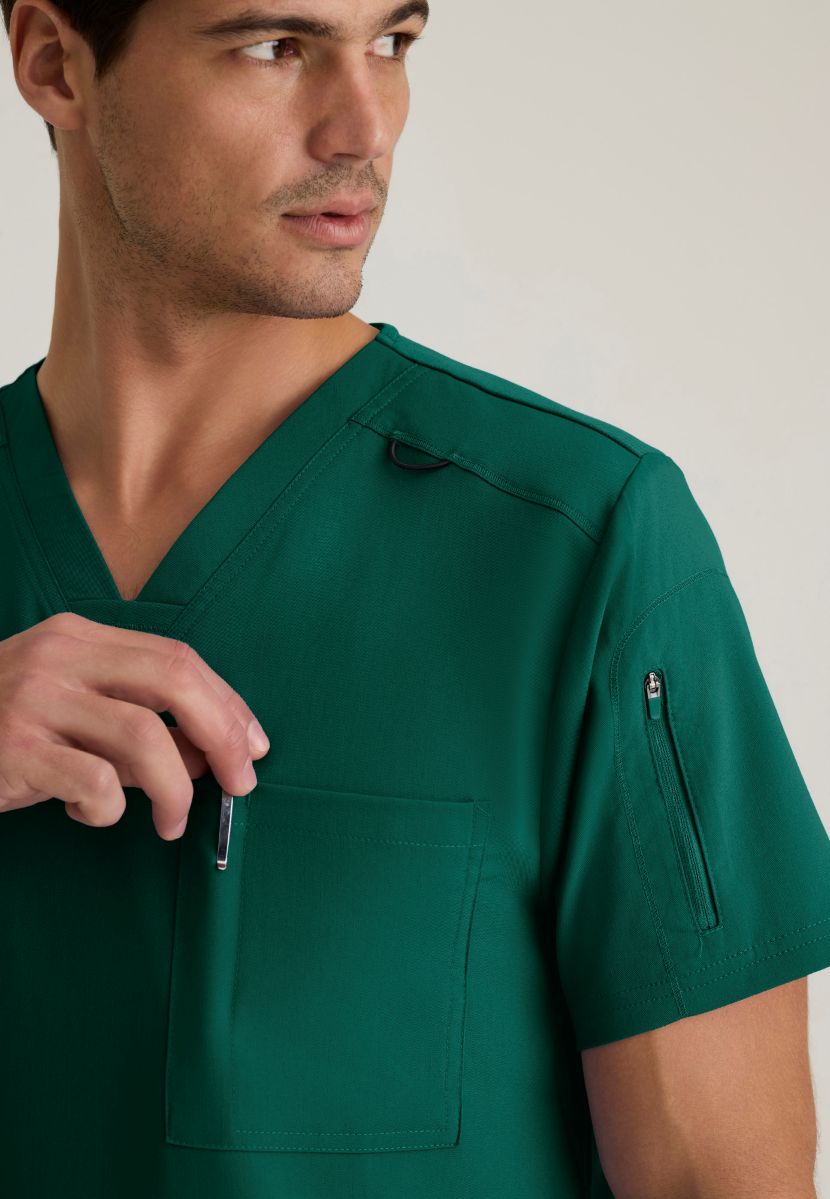 Grey's Anatomy Murphy V-Neck Scrub Top | Hunter Green