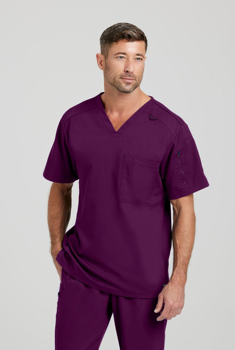 Grey's Anatomy Murphy V-Neck Scrub Top | Wine
