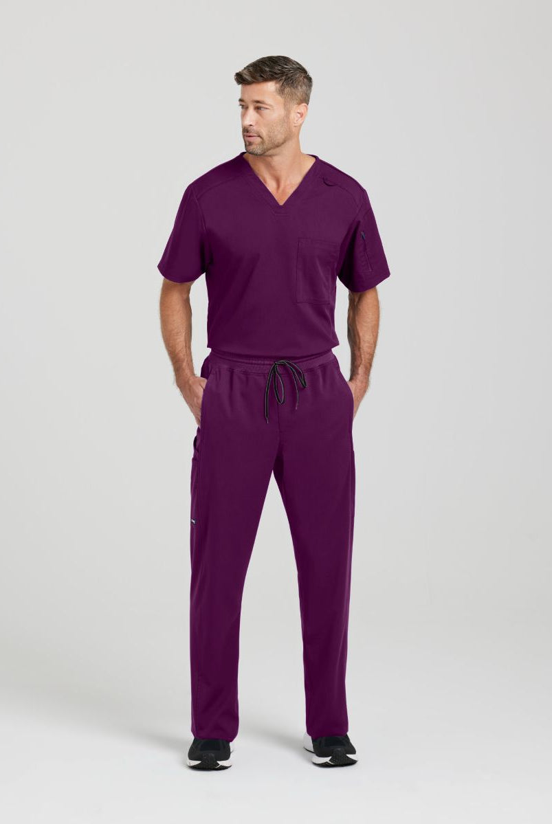 Grey's Anatomy Murphy V-Neck Scrub Top | Wine