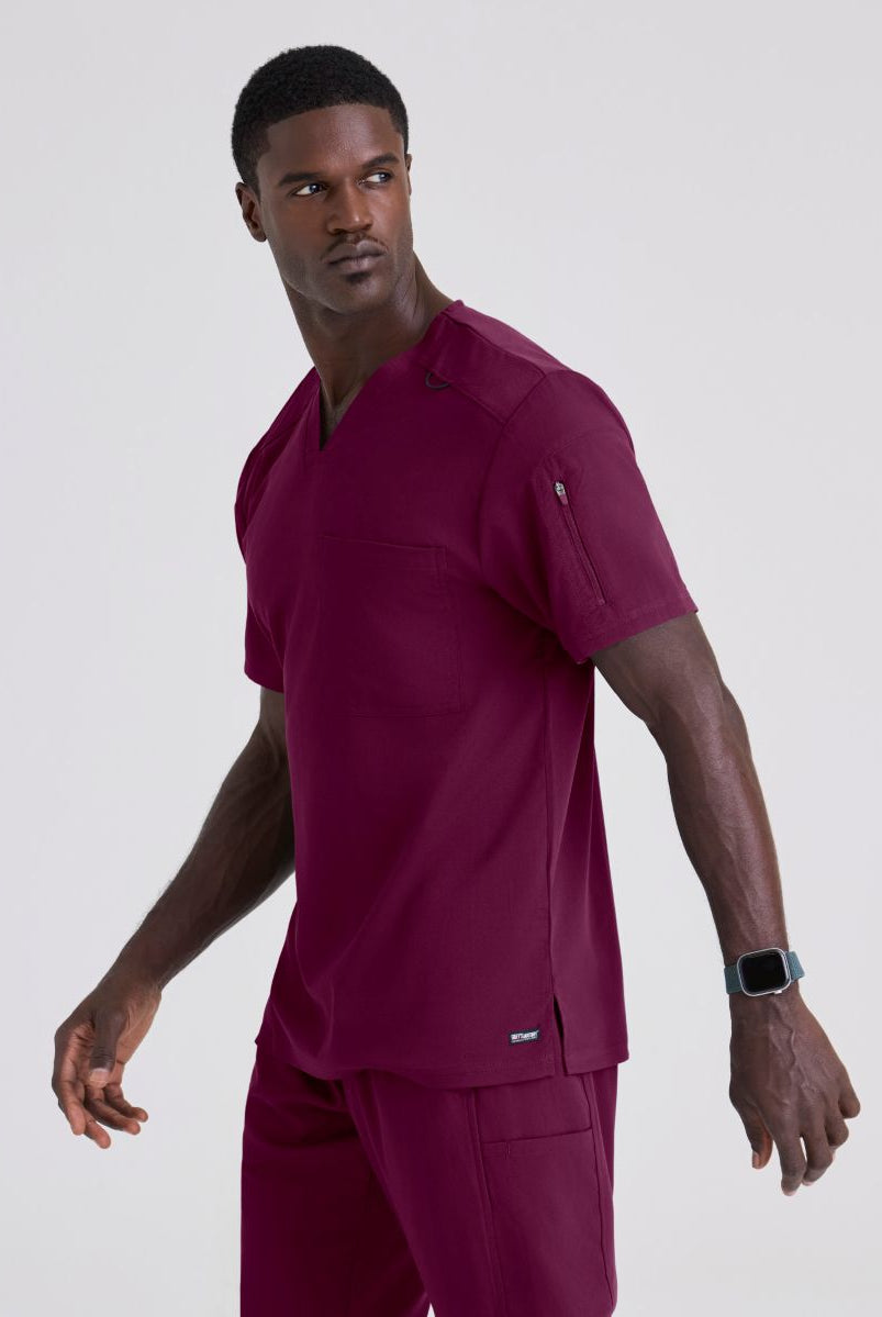 Grey's Anatomy Murphy V-Neck Scrub Top | Wine