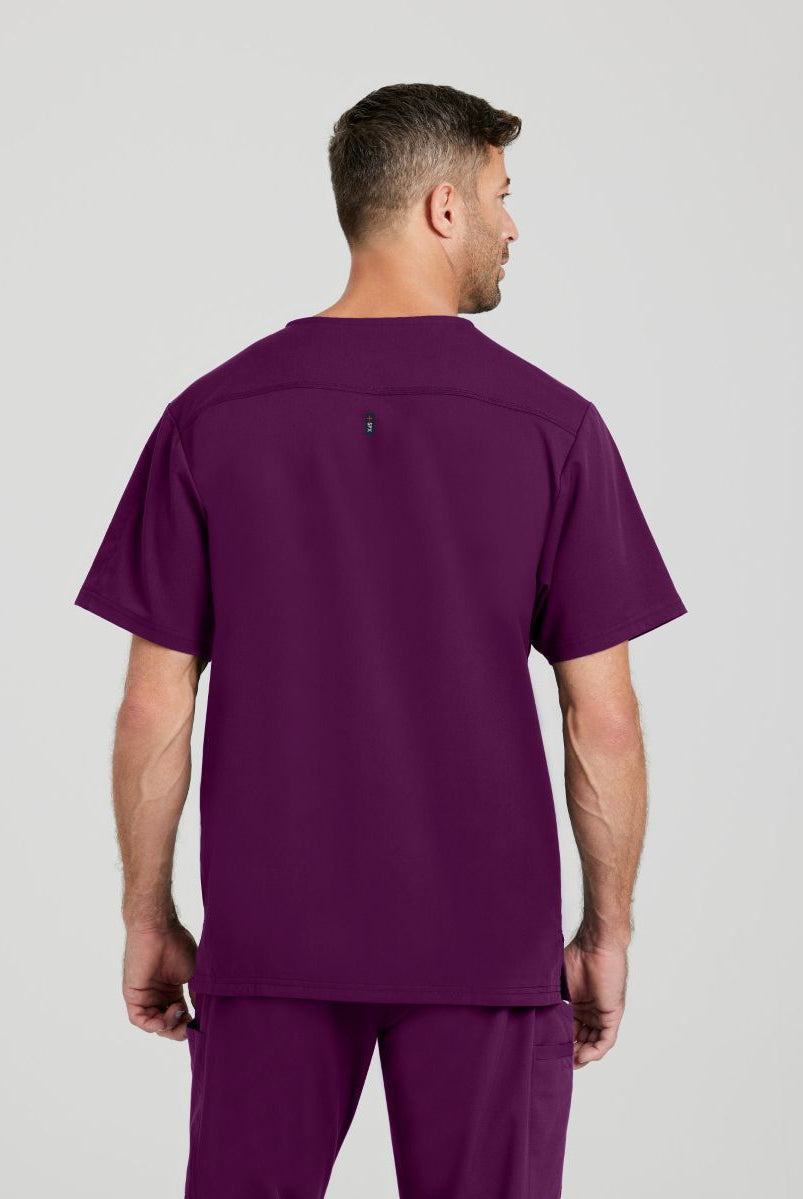 Grey's Anatomy Murphy V-Neck Scrub Top | Wine