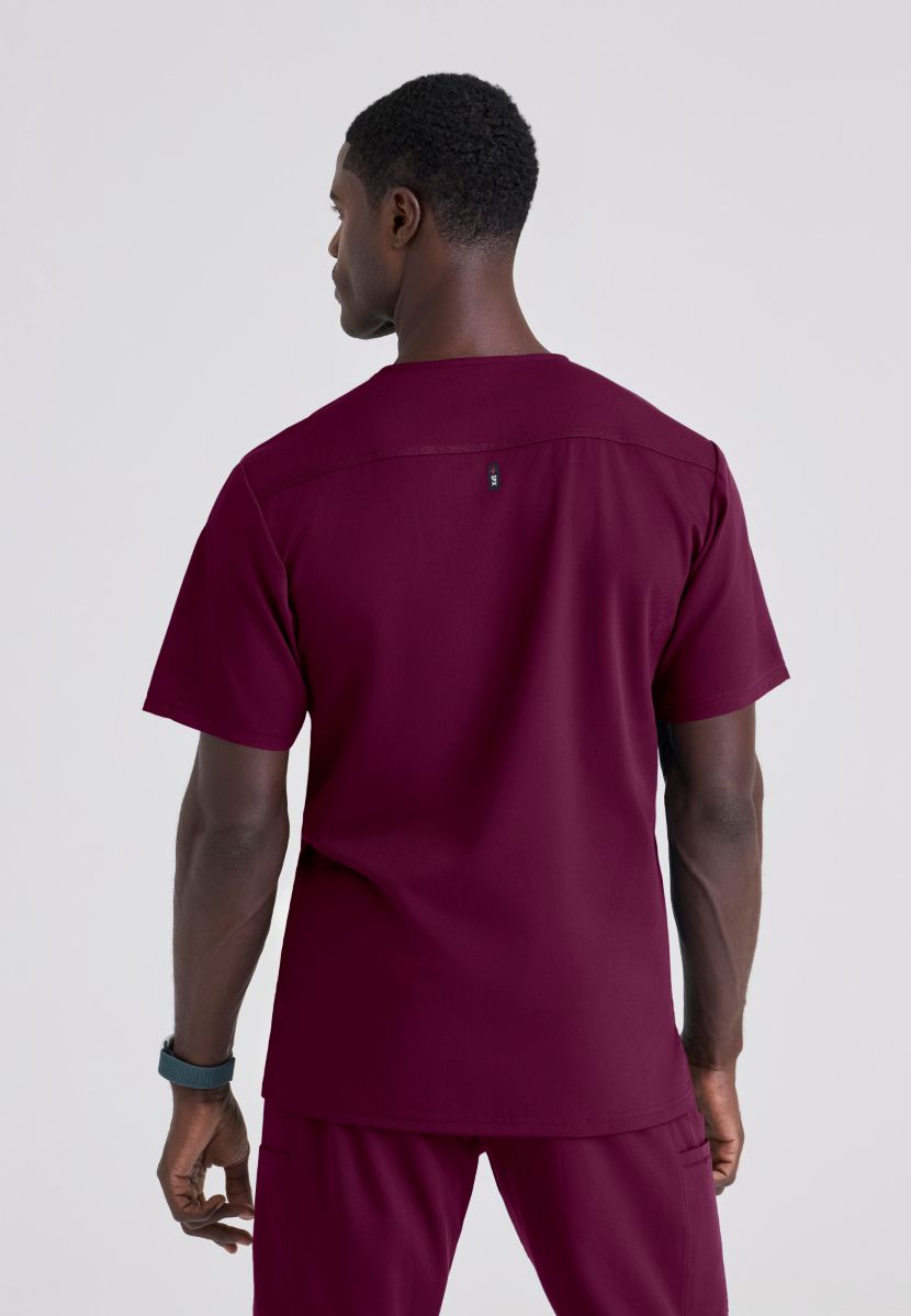 Grey's Anatomy Murphy V-Neck Scrub Top | Wine