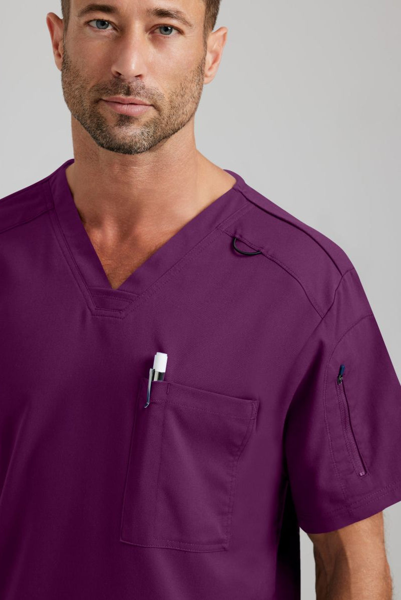 Grey's Anatomy Murphy V-Neck Scrub Top | Wine