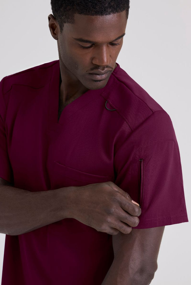 Grey's Anatomy Murphy V-Neck Scrub Top | Wine
