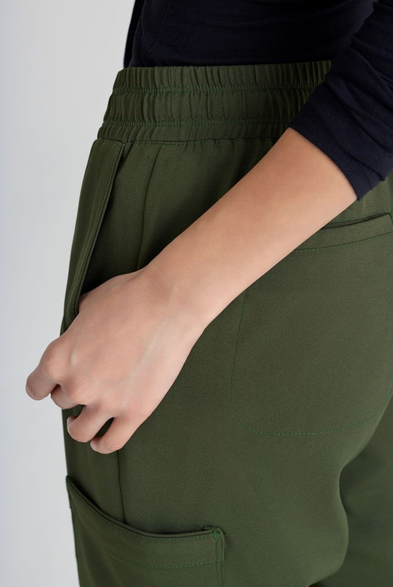 Grey's Anatomy Evolve Terra Scrub Jogger  | Fern