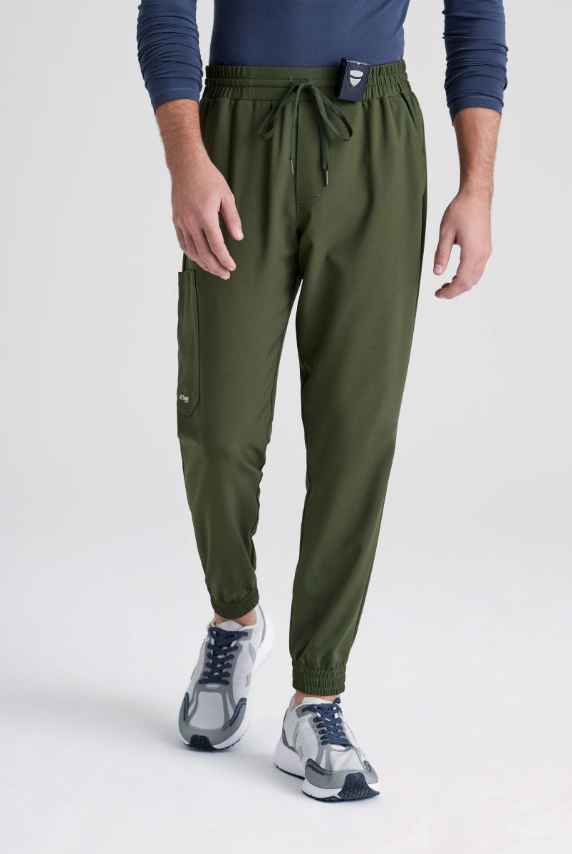 Grey's Anatomy Evolve 5 Pocket Elastic Waistband Male Jogger | Fern