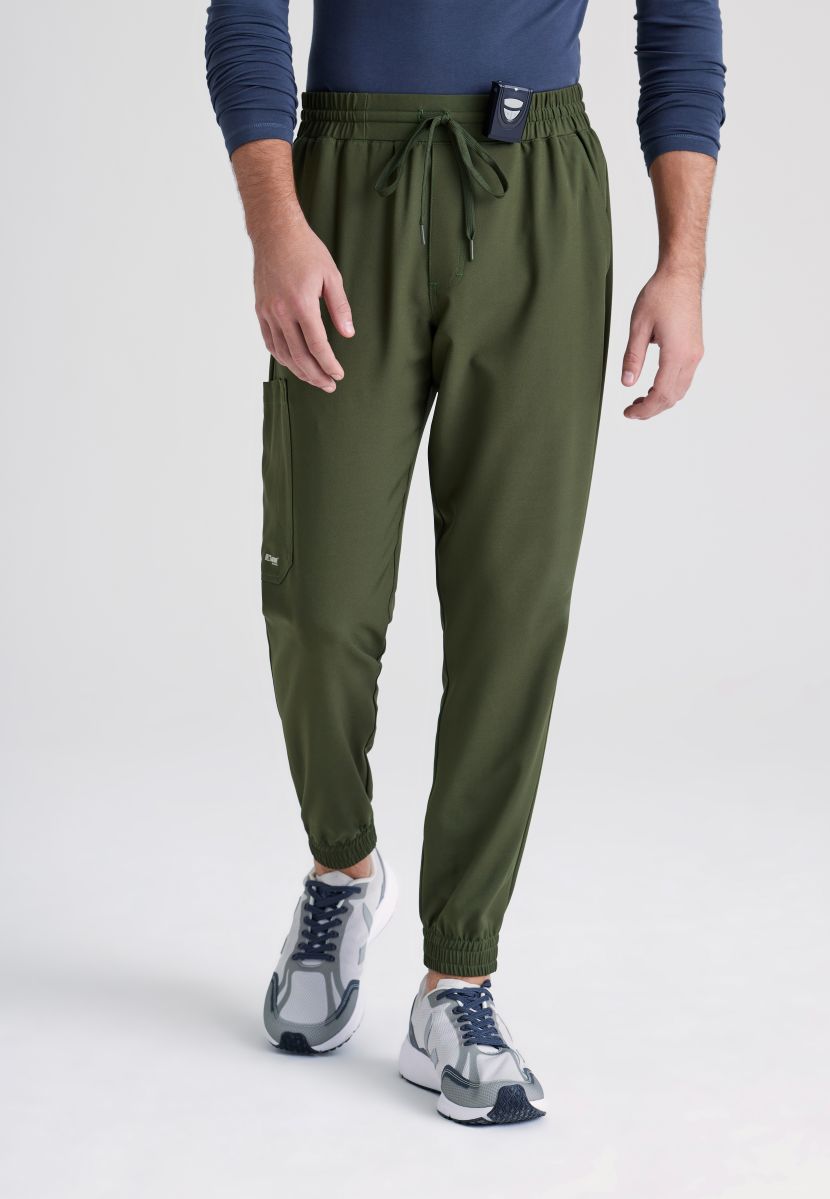 Grey's Anatomy Evolve 5 Pocket Elastic Waistband Male Jogger | Fern