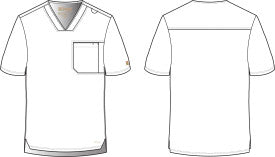 Grey's Anatomy Evolve Piped V-Neck Male Top | MAIN-IMAGE