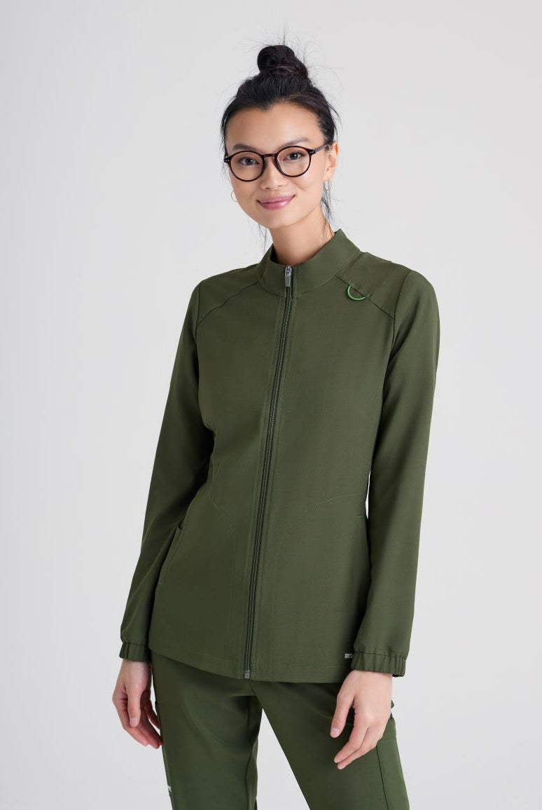 GREY'S ANATOMY EVOLVE VIRTUE WARM UP JACKET  | Fern