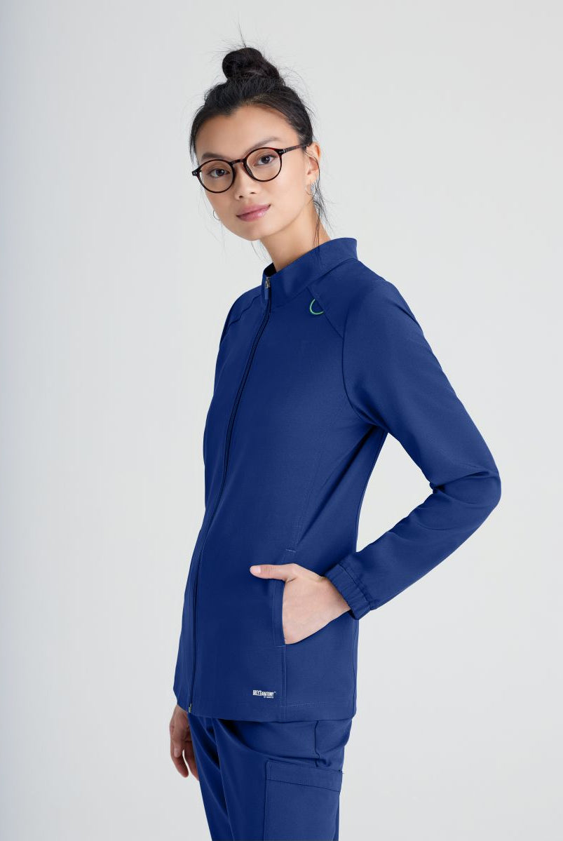 Greys Anatomy Evolve Virtue Warm Up Jacket | NAVY